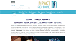Desktop Screenshot of impact100rva.org