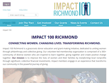 Tablet Screenshot of impact100rva.org